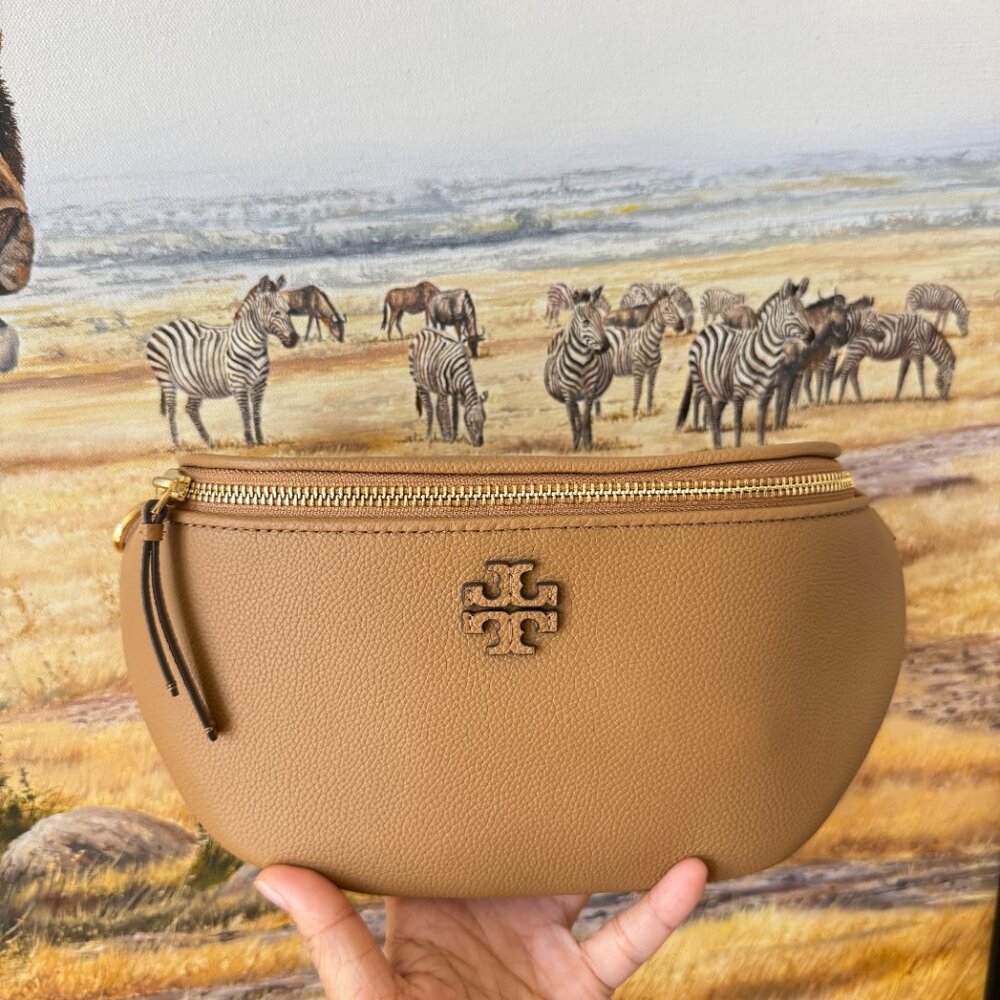NWT‼️Tory Burch Thea Belt Bag 165917 Pebbled Leather $395